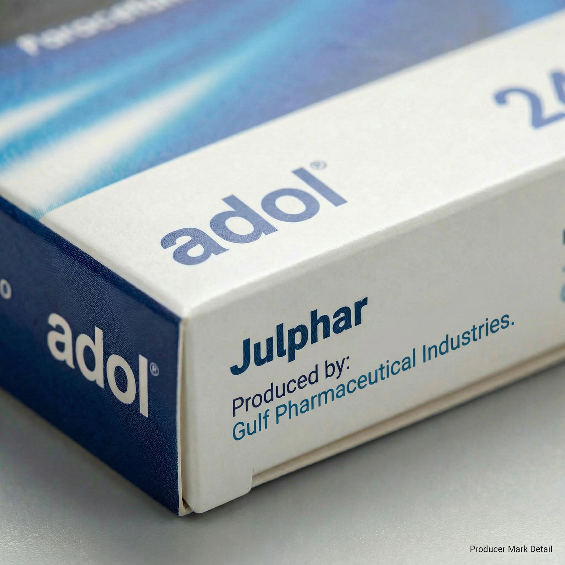 The producer's mark on an Adol pack